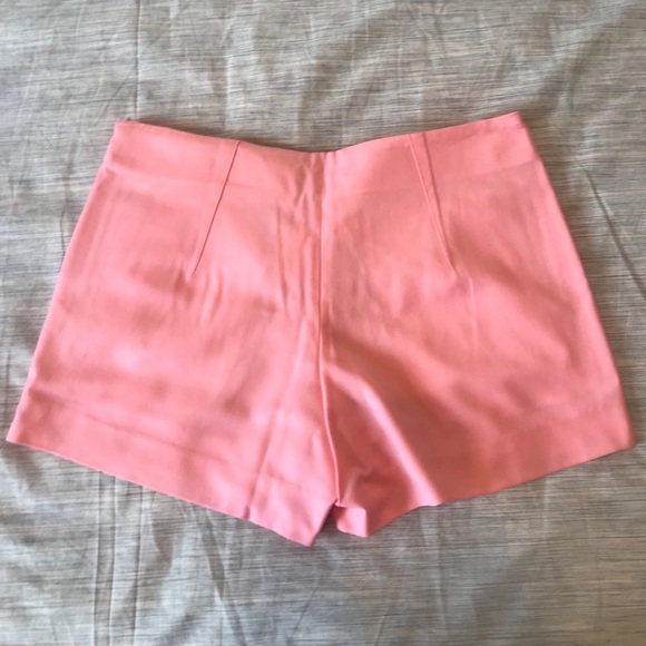 Theory Neon Shell Pink Wool Shorts (size 2) - Picture 2 of 2
